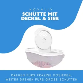 Novaliv Schüttdosen 1 x 4 Liter und 4 x 1 Liter 5-tlg. transparent