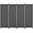 pro.tec Outdoor Trennwand Modica 170 x 215 cm Grau Textil