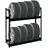 Proregal Reifenregal Tiger HxBxT 100 x 110 x 35 cm bis zu 8 Reifen auf 2 Ebenen Schwarz