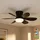 GLOBO Deckenventilator 51 cm Schwarz