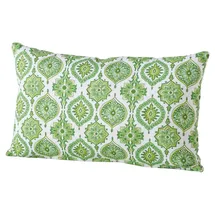 Boltze Portofino Dekokissen 50 x 30 cm Grün-Weiß