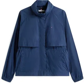 Tommy Hilfiger Damen, Windbreaker Jacke NYLON PACKABLE mit Reißverschluss, blau (Dark night navy), M