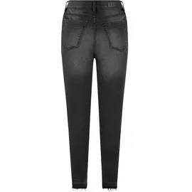 URBAN CLASSICS Ladies Skinny High Waist Open Hem Jeans - Schwarz