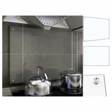 vidaXL Küchenrückwand Transparent 80x60 cm Hartglas