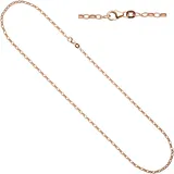 Jobo Kette ohne Anhänger JOBO, rosa (roségoldfarben), Halsketten, Damen, Silber 925 (Sterlingsilber), L: 70, Ankerkette 925 Silber roségold vergoldet 70 cm