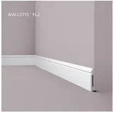NOEL & MARQUET Sockelleiste Nmc FL2 WALLSTYL Noel MARQUET Zierleiste Stuckleiste Zeitloses Klassisches Design Weiß
