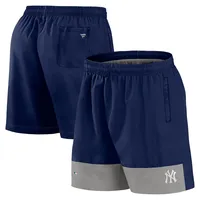 Fanatics Sporthose FANATICS "Fanatics Shorts New York Yankees Woven", Herren, Gr. L, US-Größen, blau, Popeline, 100% Nylon, Hosen Sporthose
