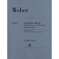 Concertino op.26 für Klarinette und Orchester, Klavierauszug - Carl Maria von - Concertino op. 26 für Klarinette und Orchester Weber, Kartoniert (TB)