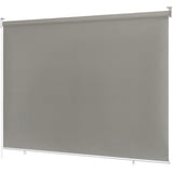 Ventanara® Außenrollo 100% Blickdicht Rollo Senkrechtmarkise Balkonrollo Sichtschutz Rollo Beschattung (240 x 230 cm, Grau)