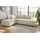 luma-home Ecksofa-Dauerschläfer, Doppelbett 306/223/95 cm Boxspring Federkern Ecksofa 306x223 Dauerschläfer, Bettkasten, Nachtkonsole, Schwenkteil beidseitig montierbar, Cord Beige Grau / 15161