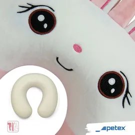 PETEX Hase Nackenkissen 32 x 30 cm Rosa