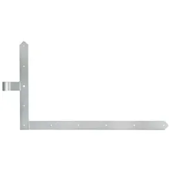 Tor-Winkelband, Abschluss spitz, unten, feuerverzinkt,HxL 600x1000mm,Rolle Ø20mm
