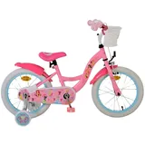 Volare Kinderfahrrad Disney Princess Mädchen Fahrrad 16 Zoll Rosa