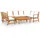 vidaXL Garten-Lounge-Set 9-tlg. Creme Akazie