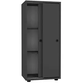 VCM Ulas Aktenschrank 49 x 38 x 109 cm schwarz