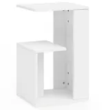KADIMA DESIGN Beistelltisch Brenta 35 x 61 x 30 cm Weiß