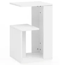 KADIMA DESIGN Beistelltisch Brenta 35 x 61 x 30 cm Weiß