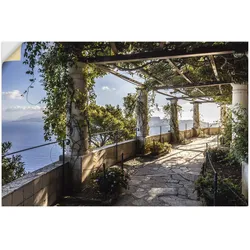 Artland Wandbild »Garten der Villa San Michele auf Capri«, Gebäude, (1 St.), als Alubild, Outdoorbild, Leinwandbild, Poster, Wandaufkleber Artland Farbe Bild(er): grün