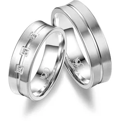 Verlobungsring MARRYA "Silber Ringe Trauringe Eheringe Partnerringe" Gr. 68, silber (damen ring, silber), Fingerringe, Damen, 68, Silber 925 (Sterlingsilber)