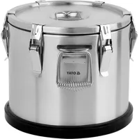 Thermobehälter, Speisewärmer für Essen, Edelstahl 15L