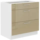 Küchen-Preisbombe Unterschrank 80 cm Lara 80 x 0 x 0 cm Weiß