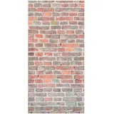 winwall Duschrückwand Duschrückwände ALU-Verbundplatte Dekor: Backstein, (1-tlg), Wandverkleidung aus Alu orange 100 cm x 205 cm