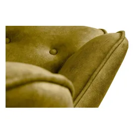 Konsimo Sessel Glori Velours 78 x 94 x 88 cm Gelb
