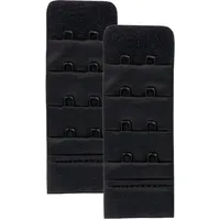 Skin Wrap Accessories BH Verlängerung 2er-Set BH Verschluss Erweiterung Bra Extender BH Verschluss Verlängerung 1er, 2er oder 3er Haken in Schwarz Weiß Haut - Einheitsgröße