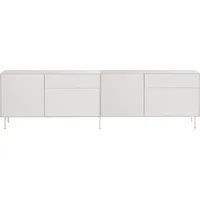 Lowboard LEGER HOME BY LENA GERCKE "Essentials" Sideboards Gr. B/H/T: 254 cm x 72 cm x 42 cm, 4, weiß (warmweiß) Lowboards