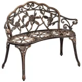 casa.pro Gartenbank Monfalcone Gusseisen im Antik-Design Bronze