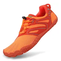 SAGUARO Barfuss Schuhe Damen Barfußschuhe Herren Zehenschuhe rutschfest Atmungsaktive Barefoot Shoes Indoor & Outdoor Barfussschuhe mit Breiter Zehenbox & Zero Drop Solhe, Dunkelorange, 40 EU - 40 EU
