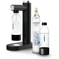 Wessper Wassersprudler, Sprudelwasser Maschine, Set 800ml Wasser Sprudel PET- Flaschen BPA-Frei & 60L CO2 Zylinder | Trinkwassersprudler Water Carbonator Pro