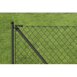 GAH Alberts Alberts Zaunpfosten für Maschendrahtzaun 141,5 cm Ø 34 mm anthrazit