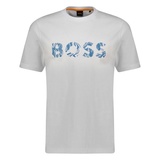 Boss T-Shirt 'Ocean' - Weiß,Hellblau - XXL