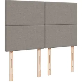 vidaXL Boxspringbett 140 x 200 cm Taupe