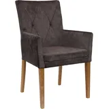 Armlehnstuhl HOME AFFAIRE "Diamond", bunt (eiche, terra 26, eiche natur), B:60cm H:94,5cm T:60cm, Polyester, Stühle, Armlehnstuhl