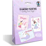 Ursus Diamond Painting Grußkarten Magic Bastelset 3 Stück DIN B6