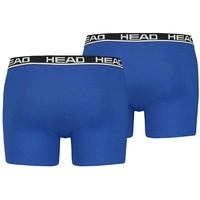 HEAD Herren Boxershorts im Pack - Basic, Baumwoll Stretch, einfarbig Blau/Schwarz 2XL 4er Pack (2x2P)