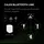 Calex LED Bodenstrahler 4W Aluminium Kunststoff kabellos 2er Set schwarz