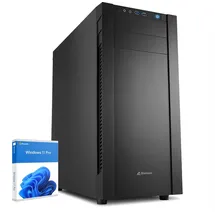 dcl24.de dcl24 AMD Multimedia PC Ryzen 5 7600X, Radeon Grafik - 1000GB SSD, 16GB DDR5, 6x5.3 GHz, WLAN, Windows 11 Pro Desktop Rechner für Büro und Homeoffice