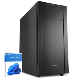 dcl24.de dcl24 AMD Multimedia PC Ryzen 5 7600X, Radeon Grafik - 1000GB SSD, 16GB DDR5, 6x5.3 GHz, WLAN, Windows 11 Pro Desktop Rechner für Büro und Homeoffice