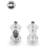 Peugeot Bistro Salz-/ Pfeffermühle 10 cm Silber/Transparent