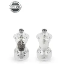 Peugeot Bistro Salz-/ Pfeffermühle 10 cm Silber/Transparent