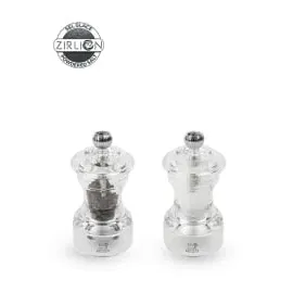 Peugeot Bistro Salz-/ Pfeffermühle 10 cm Silber/Transparent