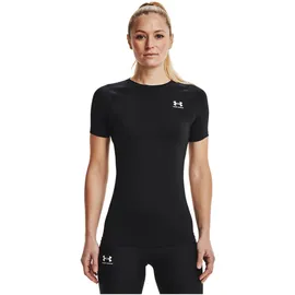 Under Armour HeatGear Kompressionsshirt Damen 001 black/white L