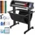Vevor Vinyl Schneideplotter 870 mm Folienschneider Leistung 95 W Spannung AC 85-264 V, Plottermaschine Halbautomatisch mit Ständer, Signmaster-Software, Aluminiumlegierung, ARM, DMPL / HPGL, Windows