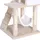 LIONTO Kratzbaum 133 cm beige/weiß