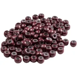 hair2heart Nanoringe für Nanoring Extensions Haarverlängerung - mit Silikoneinlage burgundy Weiss Damen 