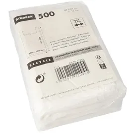 Papstar Hemdchen-Tragetaschen, HDPE 48 cm x 27 cm x 12 cm weiß 2500 Stück