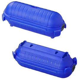 PRO PLUS Sicherheitsbox für Schuko Stecker, blau